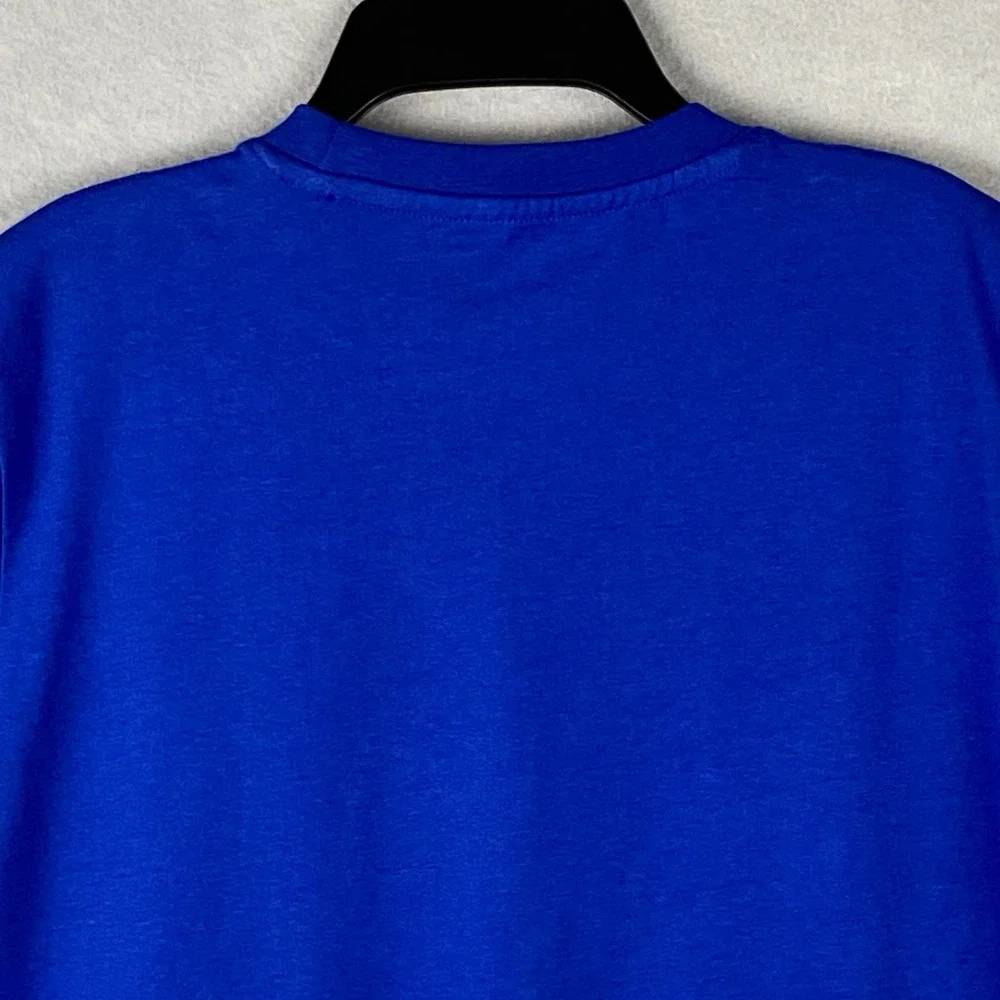 Adidas Men's Small Crew Neck T-Shirt Multi Sport Team Royal Blue NEW